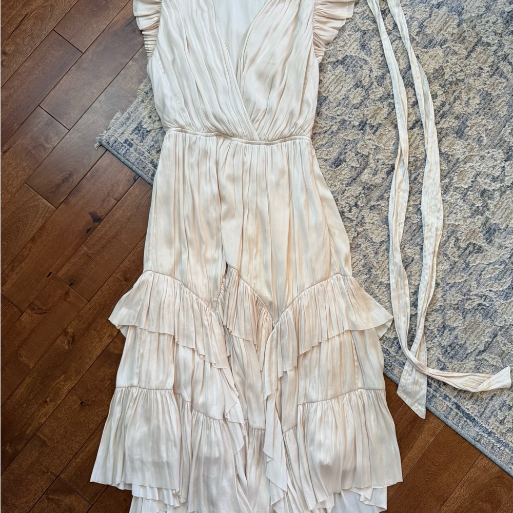 Ulla Johnson Silk Ruffle Midi Dress – Taylor Swift Inspired – Size 2 - Picture 2 of 6